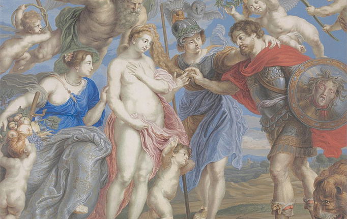 Российские панно и фотообои Affresco, коллекция Фрески и фотообои, артикул Bernard Lens Victorious Hero Takes Occasion to Conclude Peace