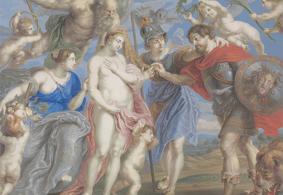 Панно и фотообои Affresco Фрески и фотообои Bernard Lens Victorious Hero Takes Occasion to Conclude Peace