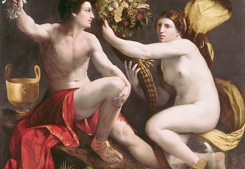 Панно и фотообои Affresco Фрески и фотообои Dosso Dossi Giovanni di Niccolo de Lutero Allegory of Fortune