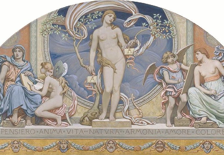 Панно и фотообои Affresco Фрески и фотообои Elihu Vedder Rome Representative of the Arts