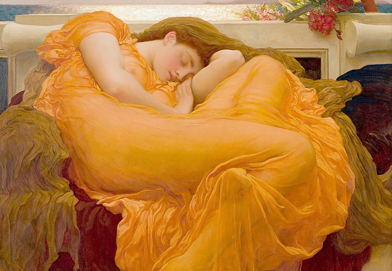Панно и фотообои Affresco Фрески и фотообои Flaming June by Frederic Lord Leighton