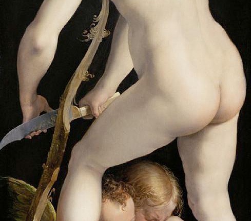 Панно и фотообои Affresco Фрески и фотообои Francesco Mazzola called Parmigianino Bow carving Amor
