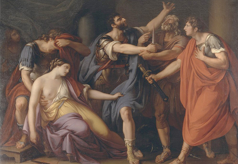 Панно и фотообои Affresco Фрески и фотообои Gavin Hamilton The Death of Lucretia
