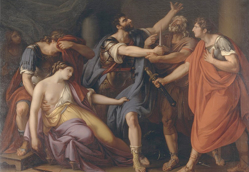 Панно и фотообои Affresco Фрески и фотообои Gavin Hamilton The Death of Lucretia