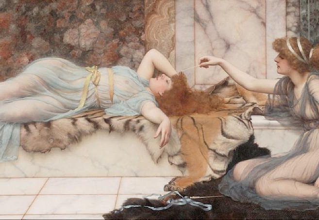 Панно и фотообои Affresco Фрески и фотообои Godward John William Mischief and Repose