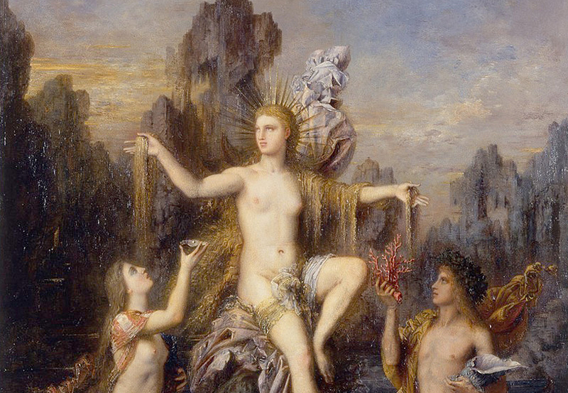 Панно и фотообои Affresco Фрески и фотообои Gustave Moreau Venus Rising from the Sea