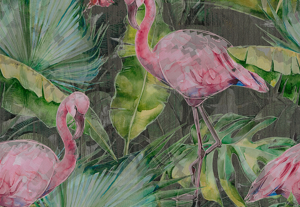 Панно и фотообои Tecnografica Collection 2017 Flamingo