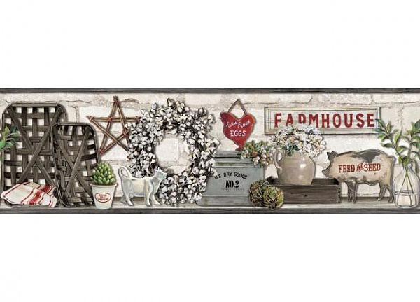 Бордюр York Rustic Living LG1300BD
