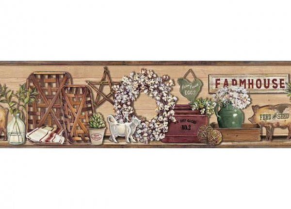 Бордюр York Rustic Living LG1301BD