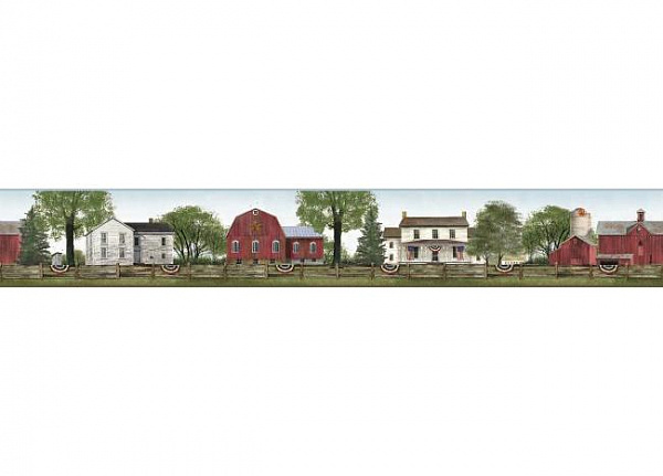 Бордюр York Rustic Living LG1350BD
