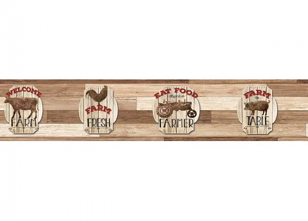 Бордюр York Rustic Living LG1395BD