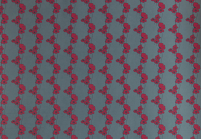 Обои Barneby Gates Book vol.4 BG1500202/Poppy Fields/Red on Gunmetal