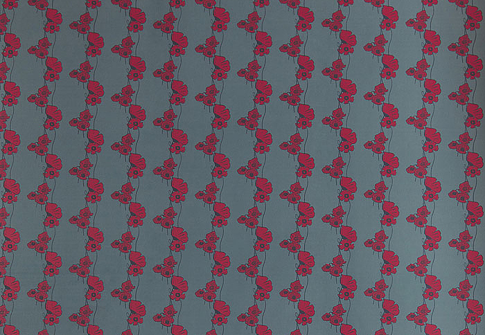 Обои Barneby Gates Book vol.4 BG1500202/Poppy Fields/Red on Gunmetal