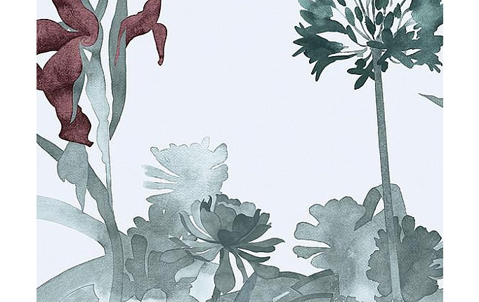 Английские панно и фотообои Paint & Paper Library, коллекция Tresco, артикул Aloe Walk Ice