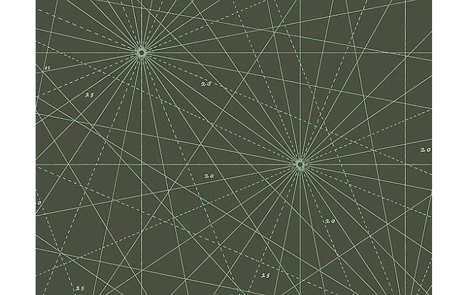Английские панно и фотообои Paint & Paper Library, коллекция Tresco, артикул Chart Stable Green
