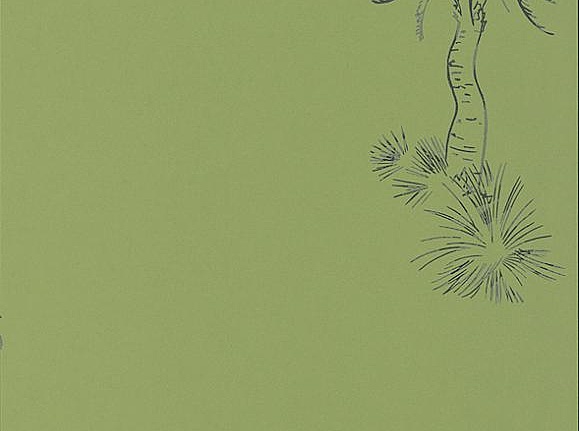 Обои Paint & Paper Library Tresco Lighthouse Palm Chelsea Green