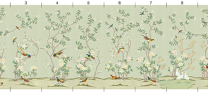 Обои Paul Montgomery Studio Melange Series Kew Garden Vert