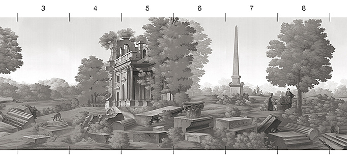 Обои Paul Montgomery Studio Melange Series Bibiena Grisaille