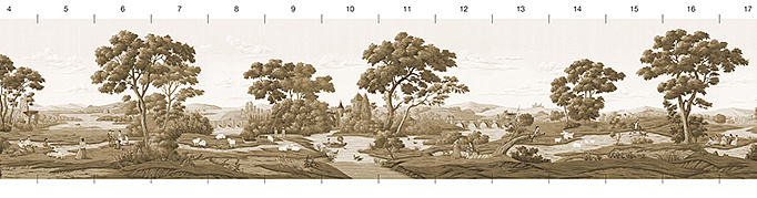 Обои Paul Montgomery Studio Melange Series English Mural Sepia