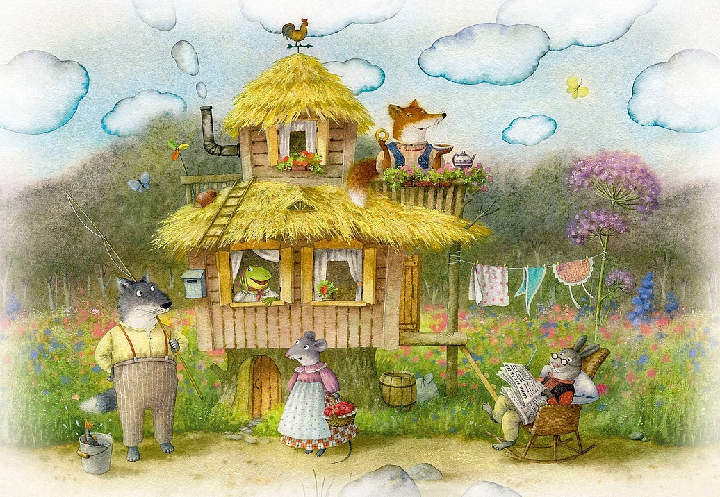 Панно и фотообои Ortograf Детские бесшовные обои и фрески Eco 34854