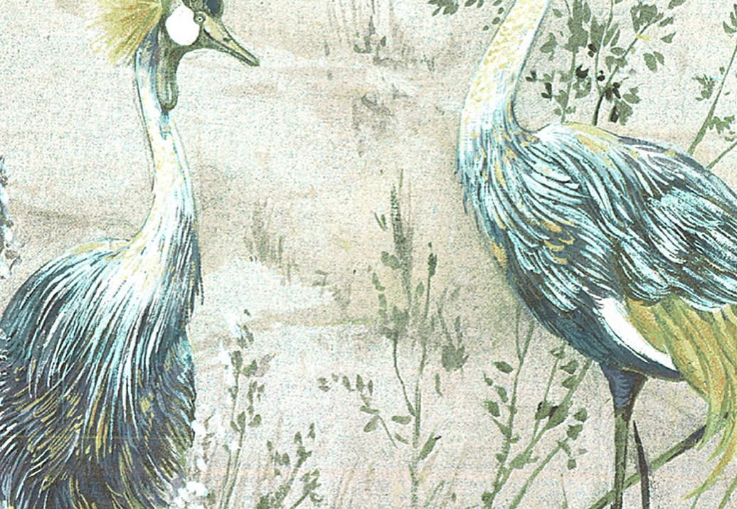 Панно и фотообои Nicolette Mayer Blossom Chinoiserie Crested Crane/Green Gold