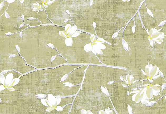 Обои Nicolette Mayer Blossom Chinoiserie Bloom/Wheat