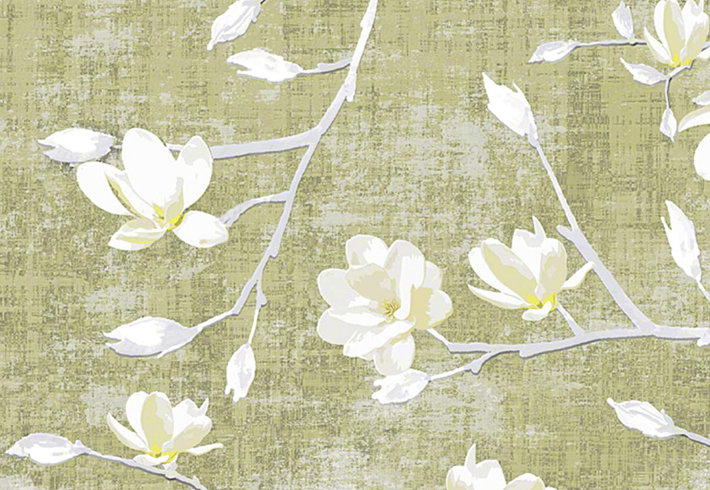 Обои Nicolette Mayer Blossom Chinoiserie Bloom/Wheat