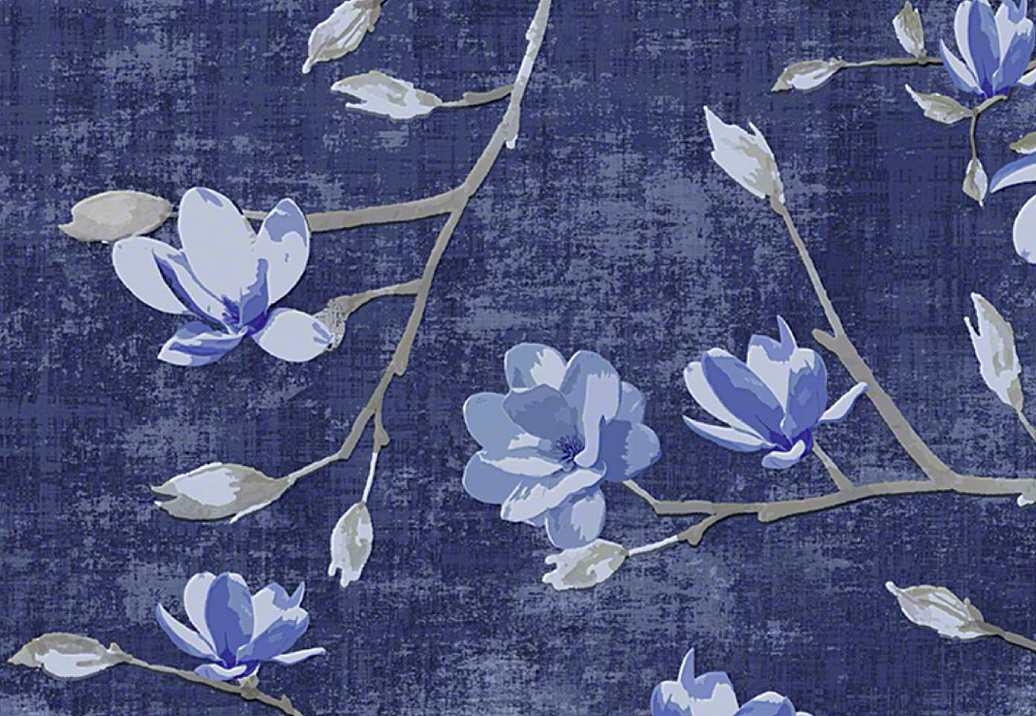 Обои Nicolette Mayer Blossom Chinoiserie Bloom/Delft Blue