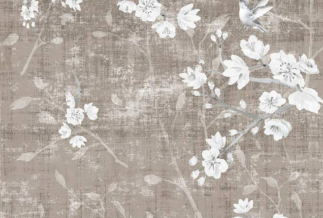 Обои Nicolette Mayer Blossom Chinoiserie Blossom Fantasia/Mocha