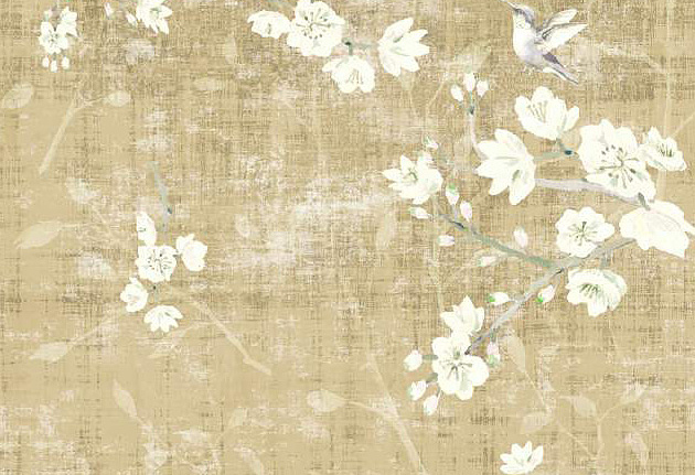 Обои Nicolette Mayer Blossom Chinoiserie Blossom Fantasia/Gold