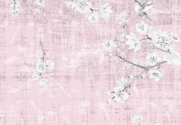 Обои Nicolette Mayer Blossom Chinoiserie Blossom Fantasia/Soft Pink