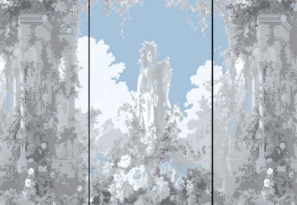 Панно и фотообои Nicolette Mayer Regence Redux Jardin Defosse/Perlblau