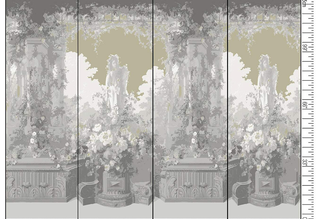 Панно и фотообои Nicolette Mayer Regence Redux Jardin Defosse/Putty