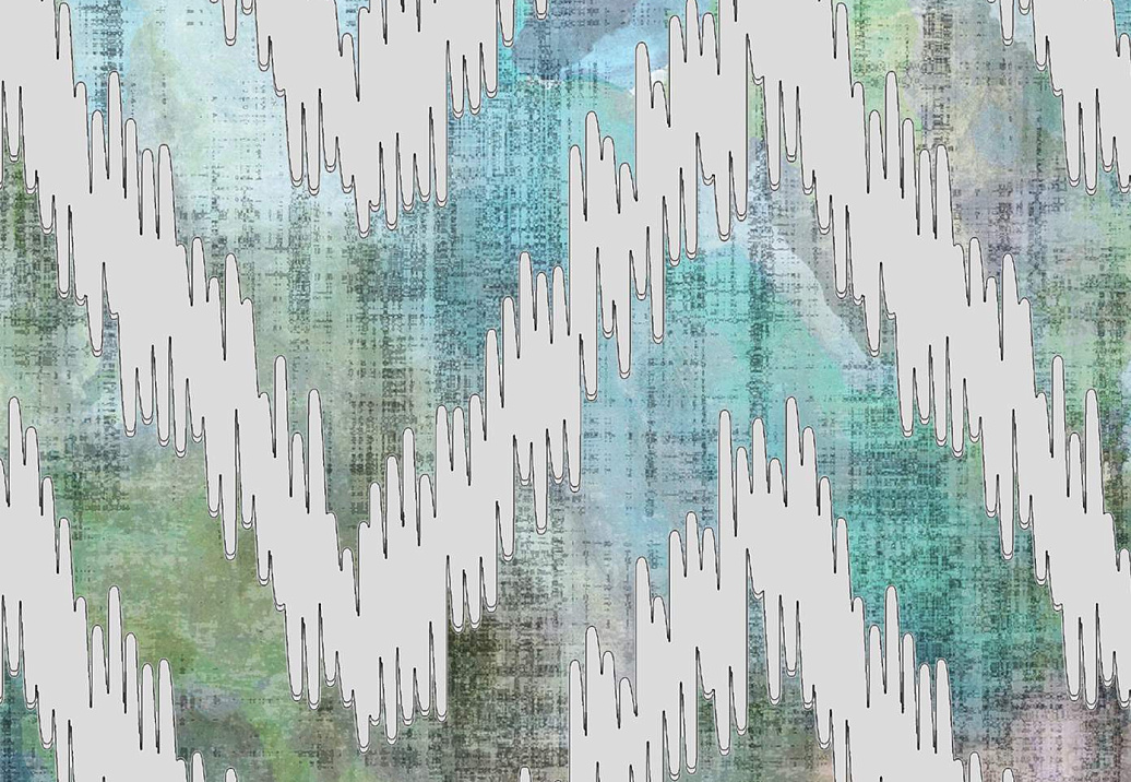 Обои Nicolette Mayer Modern Galaxy Chevron/Coast