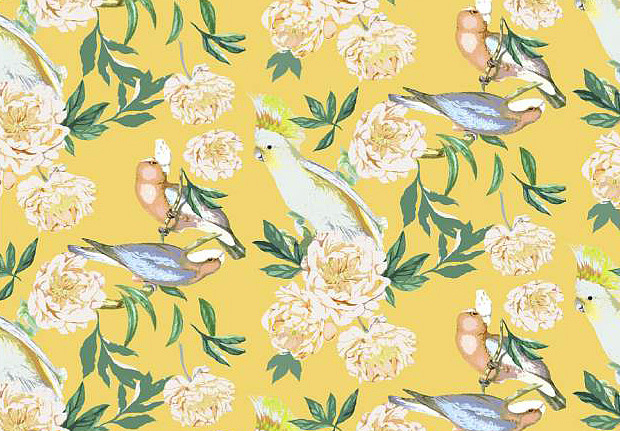 Обои Nicolette Mayer Regency Moderne Peony Inspira/Goldenrod