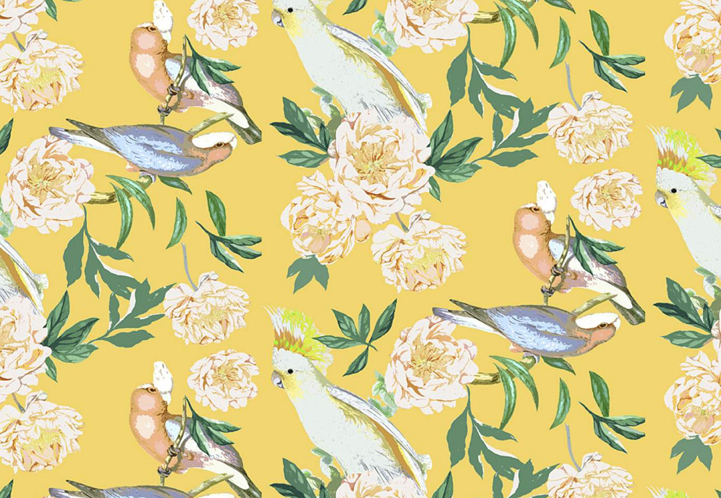 Обои Nicolette Mayer Regency Moderne Peony Inspira/Goldenrod