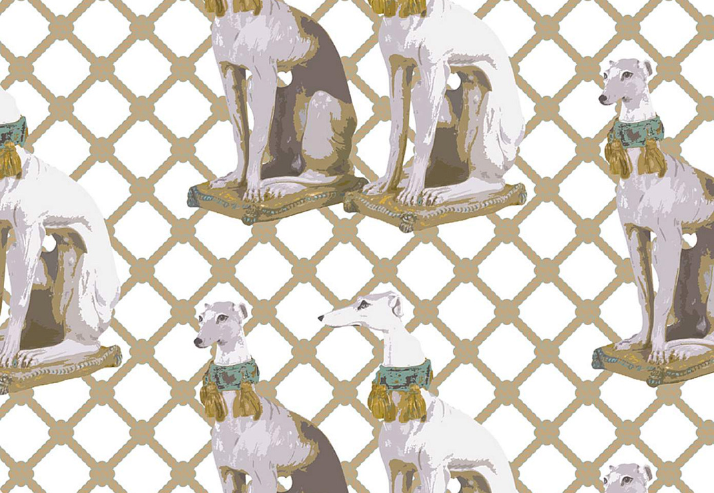 Обои Nicolette Mayer Regency Moderne Regal Greyhound/Luxe
