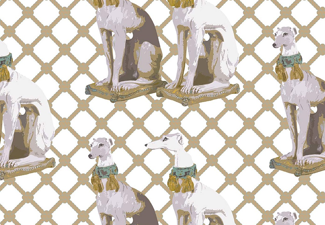 Обои Nicolette Mayer Regency Moderne Regal Greyhound/Luxe
