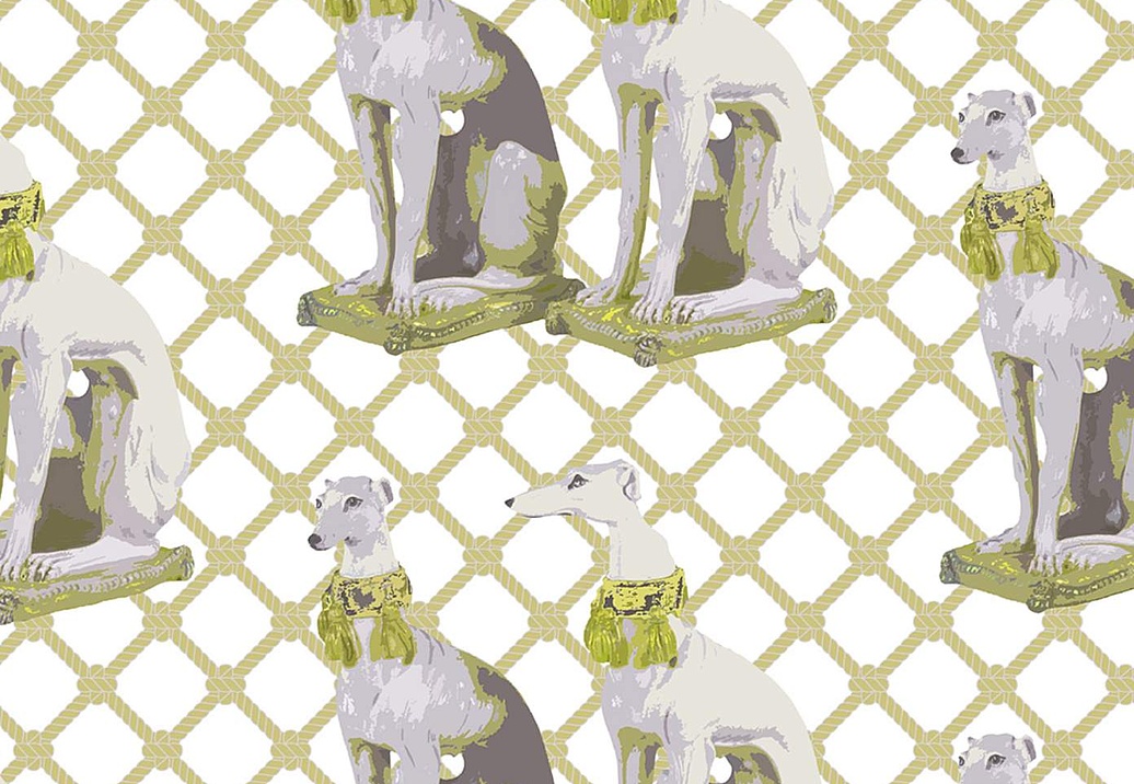 Обои Nicolette Mayer Regency Moderne Regal Greyhound/Gold
