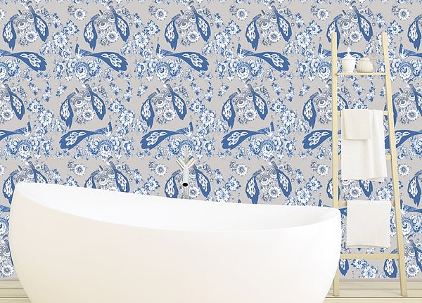 Обои Nicolette Mayer Royal Delft Bloemdecor-Grain