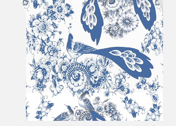 Обои Nicolette Mayer Royal Delft Bloemdecor-White