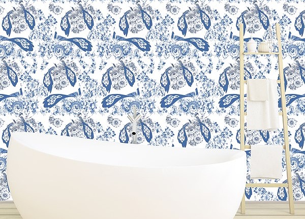 Обои Nicolette Mayer Royal Delft Bloemdecor-White