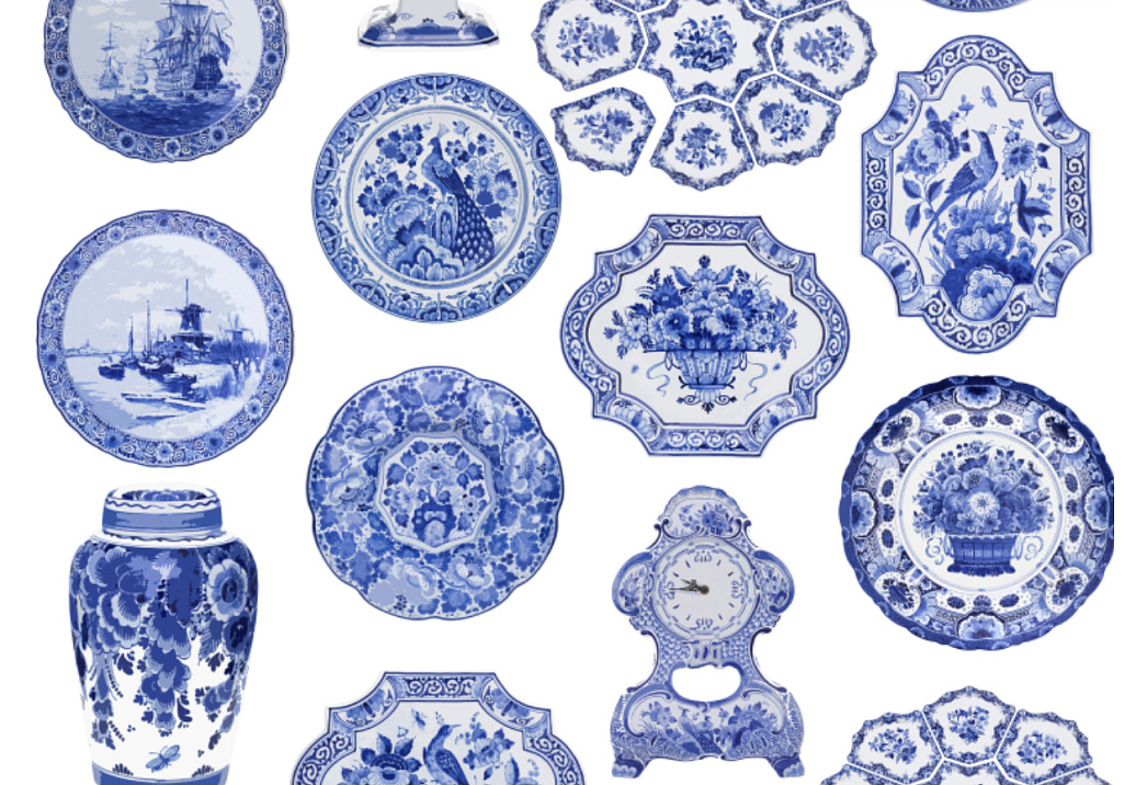 Обои Nicolette Mayer Royal Delft Collections-White