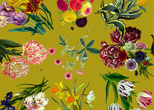 Обои Nicolette Mayer Royal Delft Flora-Fauna-Acid