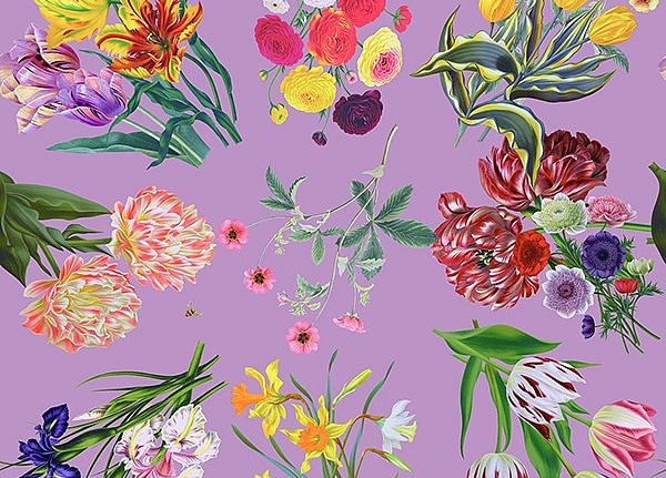 Обои Nicolette Mayer Royal Delft Flora-Fauna-Orchid