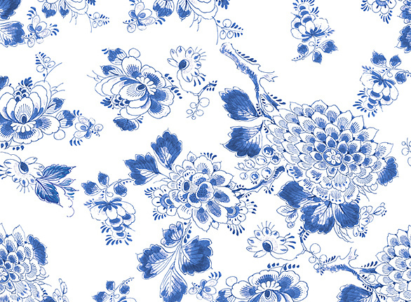 Обои Nicolette Mayer Royal Delft Heritage-White