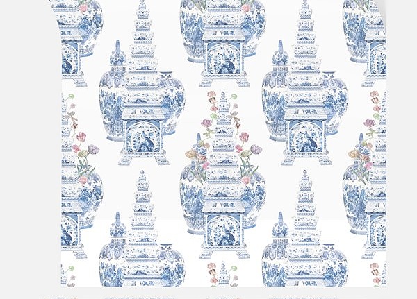 Обои Nicolette Mayer Royal Delft Masterpieces-Tulips-White