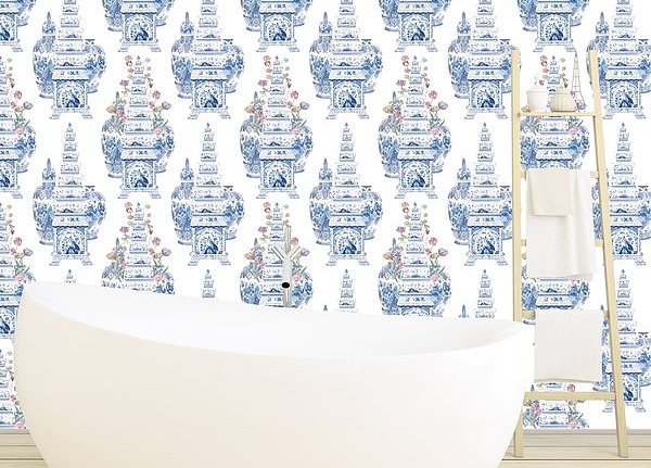 Обои Nicolette Mayer Royal Delft Masterpieces-Tulips-White