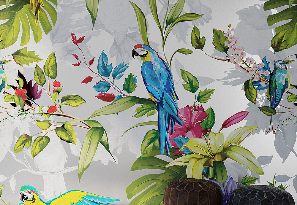 Панно и фотообои Yo2 Tropical Screens TS1.04/Silver