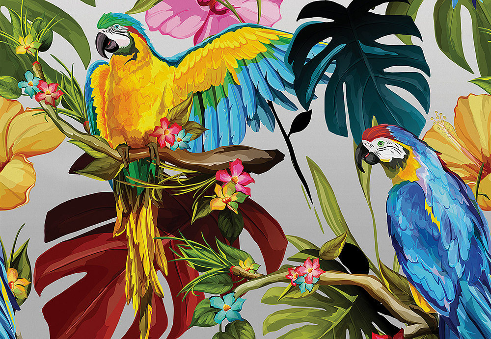 Панно и фотообои Yo2 Tropical Screens TS1.09/Silver